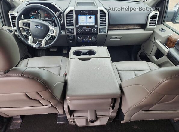 1FTEW1E45KKD91448 2019 FORD F150 White Вид щитка приладів