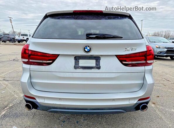 5UXKR2C59GOR69371 2016 BMW X5 Silver Widok komory silnika