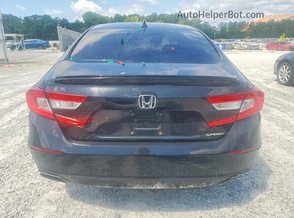 1HGCV1F32MA037879 2021 HONDA ACCORD Black Widok wnętrza z przodu
