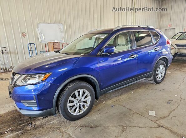 KNMAT2MV1JP597441 2018 NISSAN ROGUE Blue Trasero izquierdo