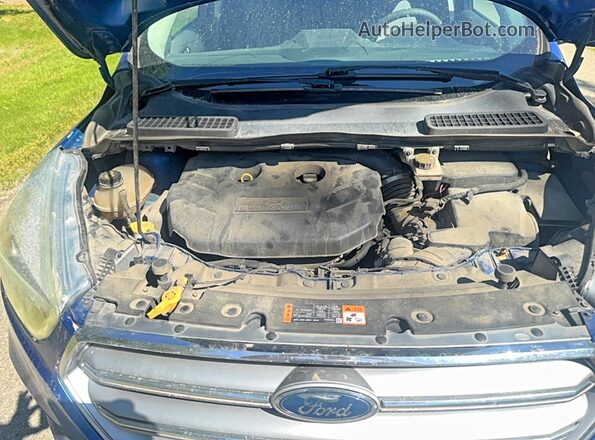 1FMCU9G95HUA55909 2017 FORD ESCAPE Blue წინა პანელის ხედი