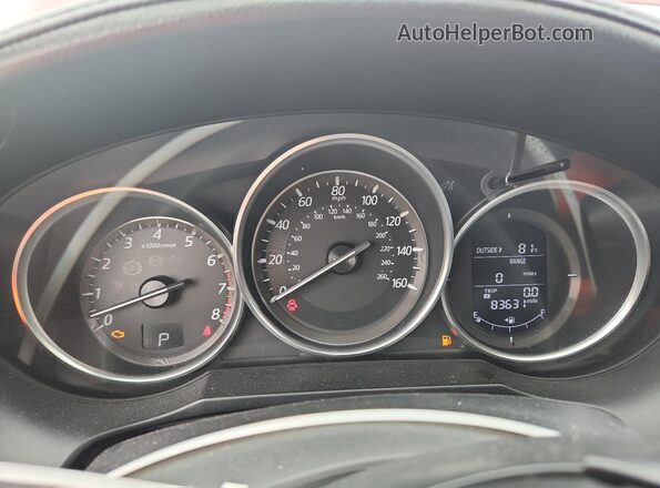 JM1GJ1U56G1407252 2016 MAZDA 6 Red Widok tylnych siedzeń