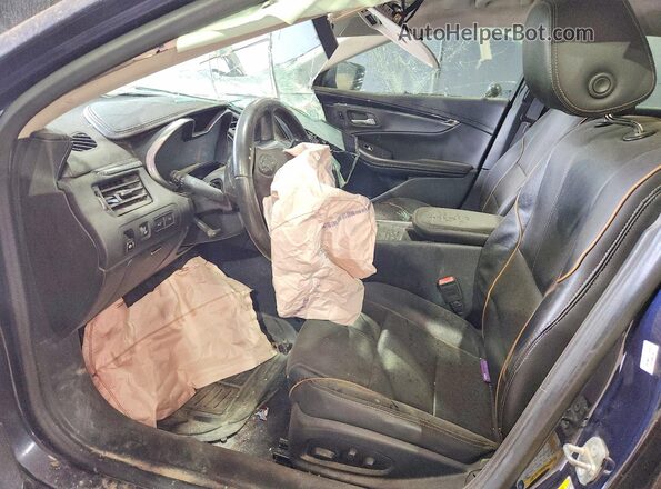 2G1125S37J9166633 2018 CHEVROLET IMPALA Blue Вид панелі приладів