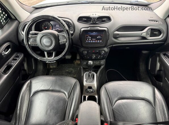 ZACNJBD11KPK03104 2019 JEEP RENEGADE White უკანა სავარძლების ხედი