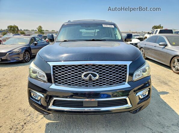 JN8AZ2NF4G9612621 2016 INFINITI QX80 Черный Вид сзади