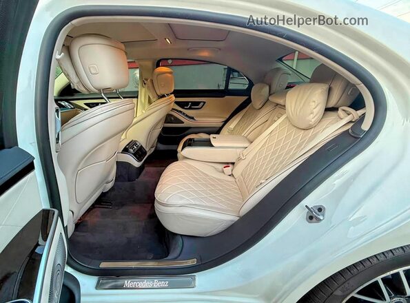 W1K6G7GB6MA045696 2021 MERCEDES-BENZ S Белый Вид задней части салона