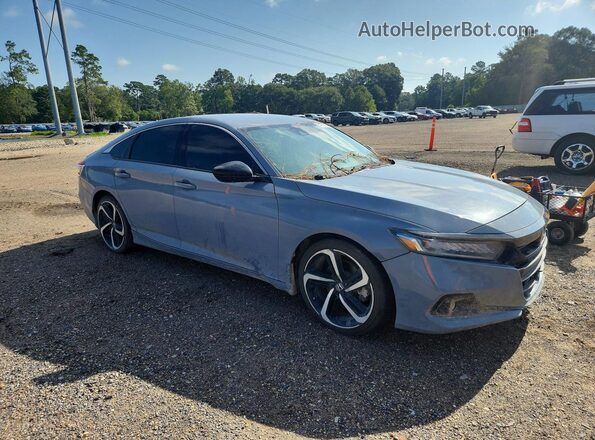 1HGCV1F39MA007505 2021 HONDA ACCORD Gray Вид спереду