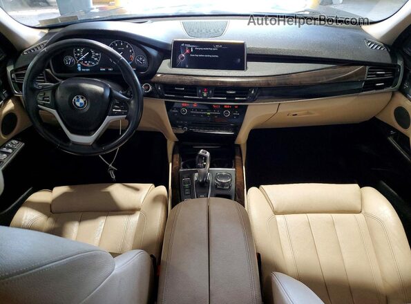5UXKT0C56G0S75534 2016 BMW X5 Gray Vista del cuadro de instrumentos