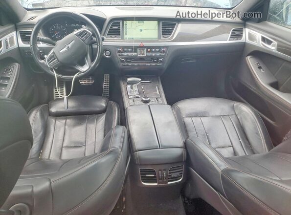 KMHGN4JB4JU229410 2018 GENESIS G80 Blue Widok zestawu wskaźników