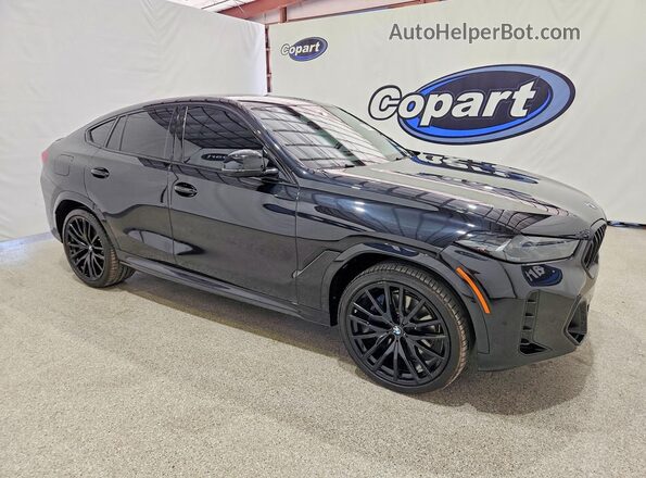 5UX33EX03R9S90779 2024 BMW X6 Black წინა ხედი