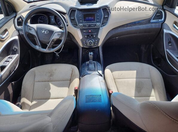 5XYZT3LB4JG565523 2018 HYUNDAI SANTA Gray ხელსაწყოთა პანელის ხედი