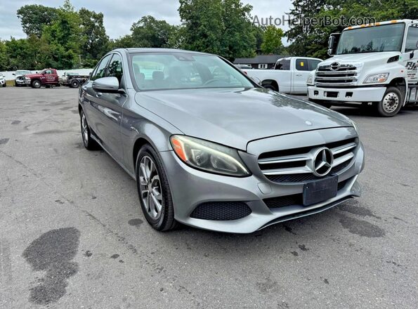55SWF4KB8GU140662 2016 MERCEDES-BENZ C-CLASS Silver წინა ხედი