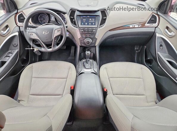 5NMZUDLB6JH084472 2018 HYUNDAI SANTA Gray Instrument cluster view