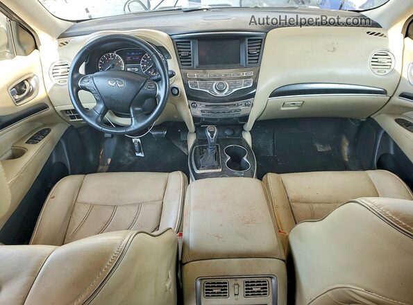 5N1DL0MNXHC553808 2017 INFINITI QX60 White Widok zestawu wskaźników
