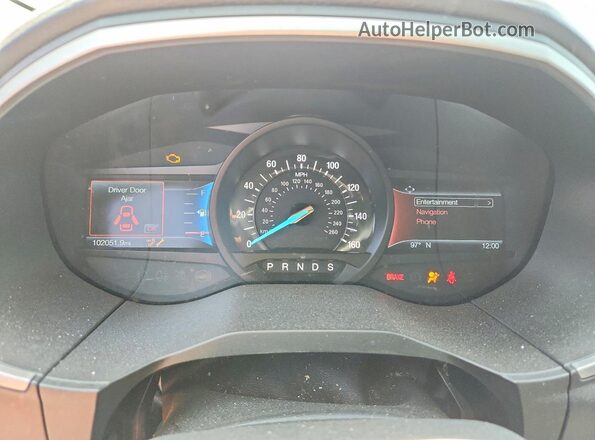 2FMPK3J9XKBB21297 2019 FORD EDGE Gray Вид задніх сидінь