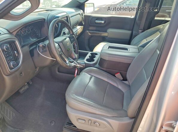 3GCUYGED3KG146874 2019 CHEVROLET SILVERADO Silver Dashboard view