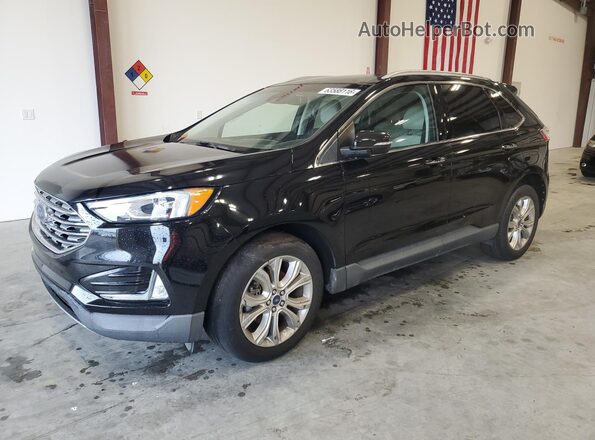 2FMPK3K96KBB43554 2019 FORD EDGE Black Rear left
