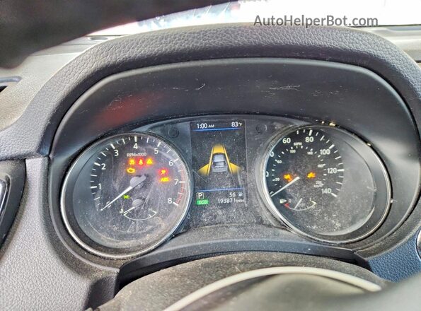KNMAT2MV1KP536950 2019 NISSAN ROGUE Gray Հետևի նստատեղերի տեսք