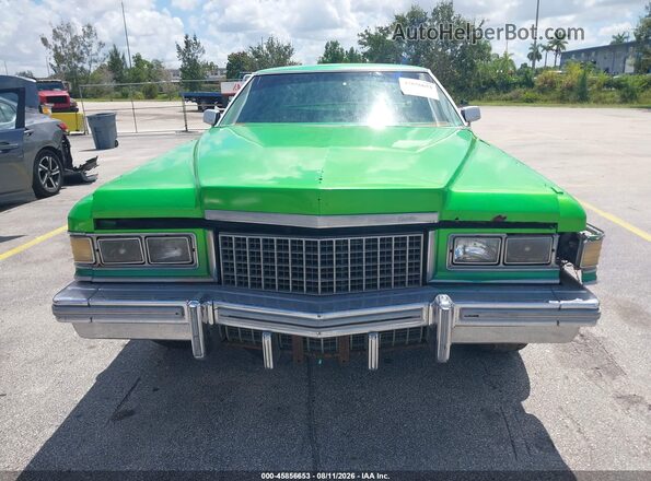 6D47S6E629582 1976 CADILLAC DEVILLE Green Widok z przodu
