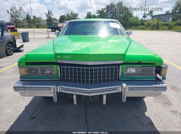 6D47S6E629582 1976 CADILLAC DEVILLE Green Widok wnętrza z tyłu