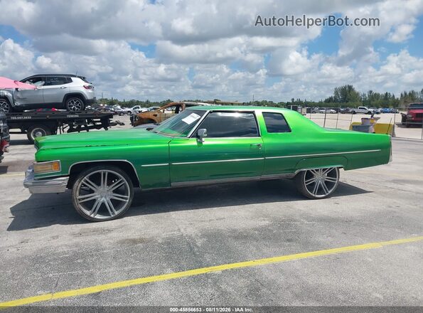 6D47S6E629582 1976 CADILLAC DEVILLE Green 