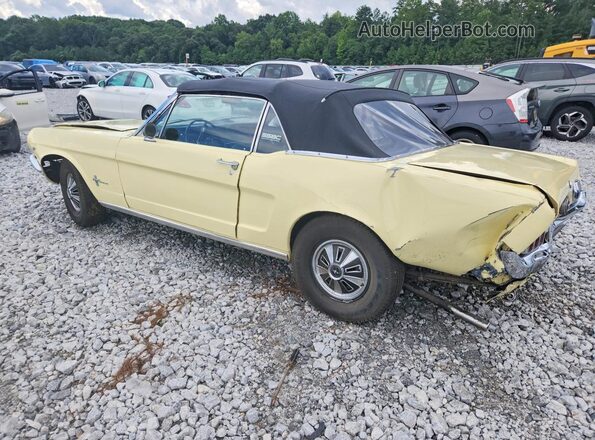 6F08C255905 1966 FORD MUSTANG Yellow Trasero izquierdo