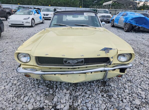6F08C255905 1966 FORD MUSTANG Yellow Vista frontal