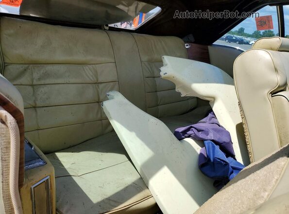 6L67S6Q148702 1976 CADILLAC ELDORADO Кремовый Вид задних сидений