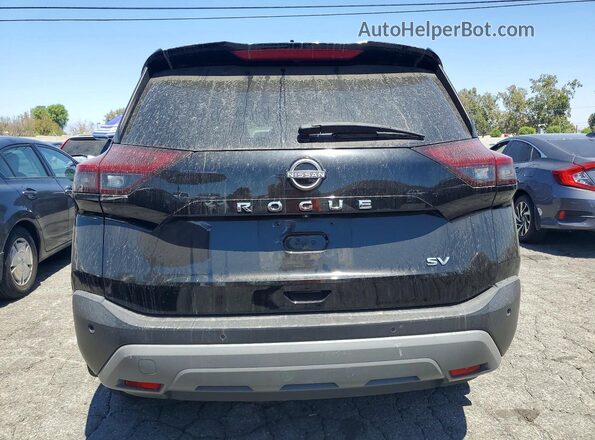 JN8BT3BA4NW043837 2022 NISSAN ROGUE Black წინა სალონის ხედი