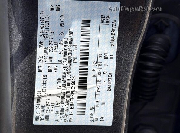1FTER4FH3PLE15046 2023 FORD RANGER Gray 