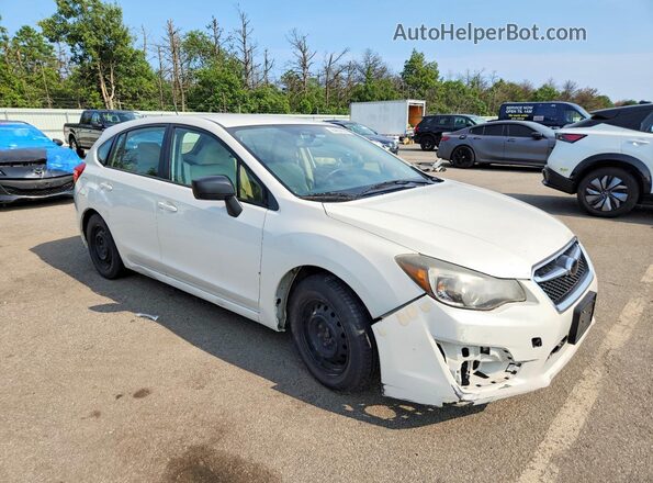 JF1GPAA64G9245074 2016 SUBARU IMPREZA Белый Вид спереди