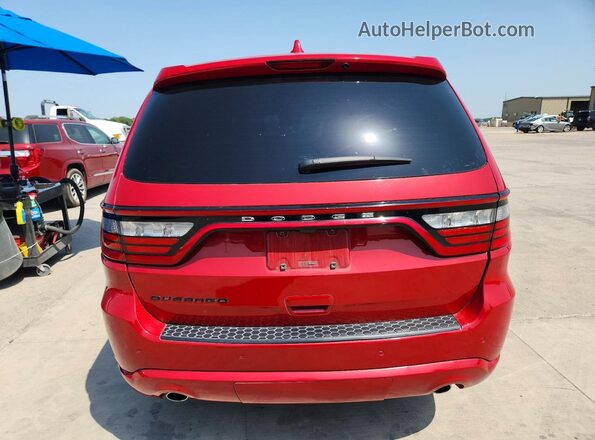 1C4RDHAG6JC302253 2018 DODGE DURANGO Red Widok wnętrza z przodu