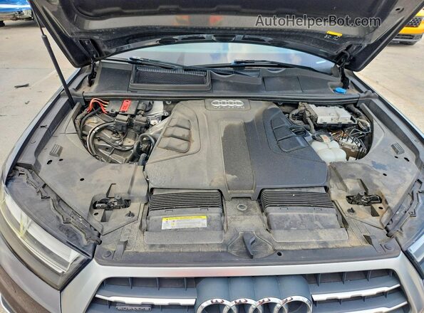 WA1VAAF78JD054762 2018 AUDI Q7 Gray VIN კოდის სტიკერის ხედი