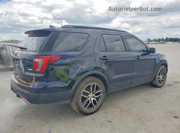 1FM5K8GT0GGB20568 2016 FORD EXPLORER Черный Передняя правая четверть