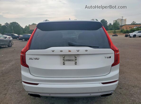 YV4A22PK6G1067267 2016 VOLVO XC90 White Widok wnętrza z przodu