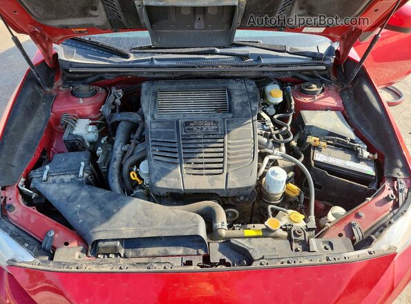 JF1VA1C66J9835497 2018 SUBARU WRX Red Widok komory silnika