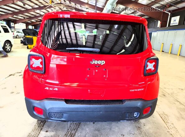 ZACNJBA18LPL21608 2020 JEEP RENEGADE Red Вид салону спереду