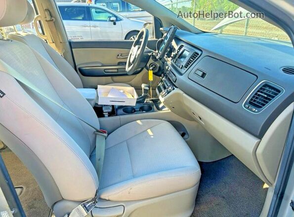 KNDMA5C1XH6264741 2017 KIA SEDONA Gray წინა ხედი