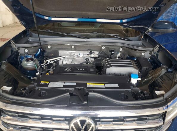1V2LP2CA9MC601967 2021 VOLKSWAGEN ATLAS Blue VIN კოდის სტიკერის ხედი