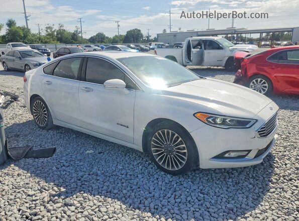 3FA6P0RU3JR111550 2018 FORD FUSION White Vista frontal