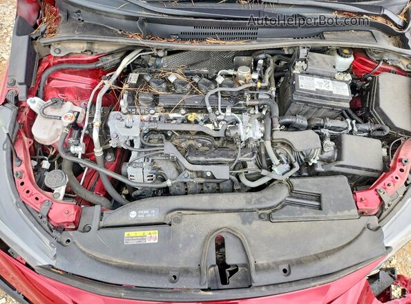 5YFS4MCE1PP155104 2023 TOYOTA COROLLA Maroon Vista del compartimento del motor