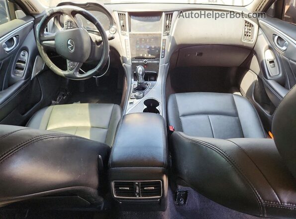 JN1EV7AP4HM741786 2017 INFINITI Q50 Black Vista del cuadro de instrumentos
