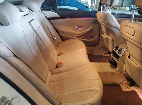 WDDUG6GB7JA364134 2018 MERCEDES-BENZ S-CLASS White Vista interior trasera