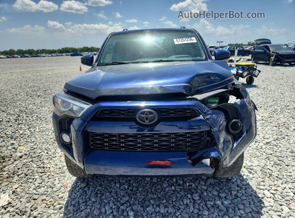 JTEZU5JR2K5198250 2019 TOYOTA 4RUNNER Blue Вид ззаду
