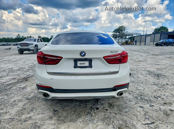 5UXKU0C53G0F92297 2016 BMW X6 White Widok wnętrza z przodu