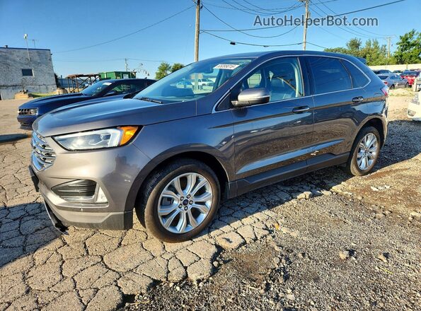 2FMPK4K92NBA55708 2022 FORD EDGE Gray Rear left