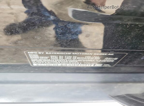 5UXTA6C08M9D53551 2021 BMW X5 Black Սալոնի 360 աստիճան տեսք