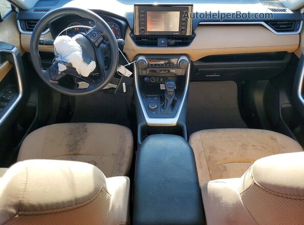 4T3LWRFV6NU081107 2022 TOYOTA RAV4 White ხელსაწყოთა პანელის ხედი