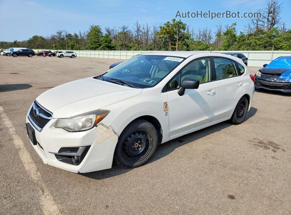 JF1GPAA64G9245074 2016 SUBARU IMPREZA Белый Задняя левая четверть