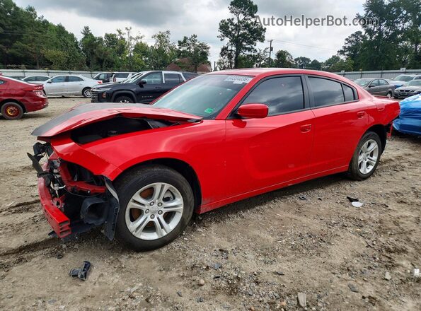 2C3CDXBG3NH258718 2022 DODGE CHARGER Red Rear left